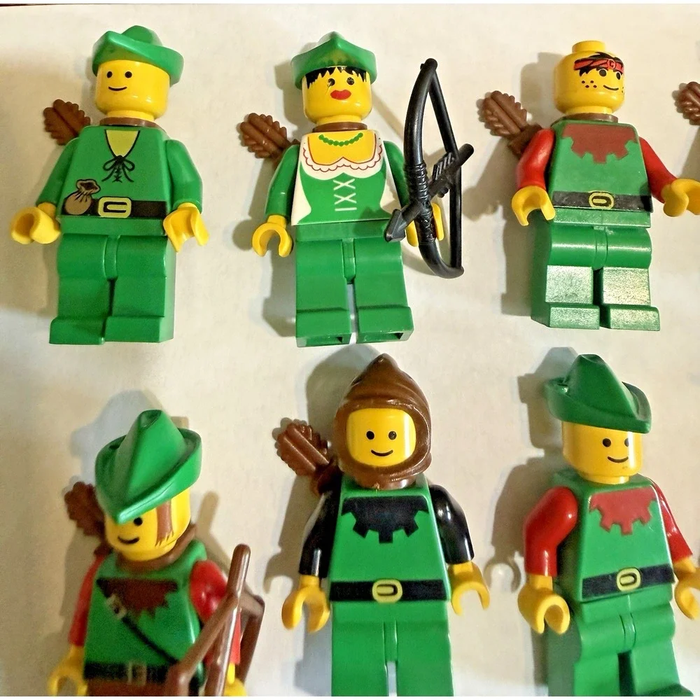 Lego 6071 Forestmen's‎ Crossing Forestwoman Minifigures Only Lot 1990